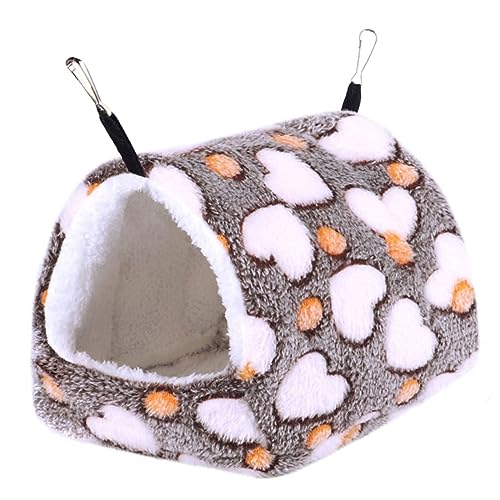 minkissy 4pcs hamster hanging hammock critters toys pet toys parrot toys guinea pig house winter warm hamster bed small pet house warm bed for small pets warm hanging pet bed rat hammock von minkissy