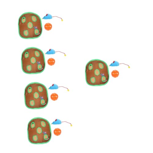 minkissy 5 Sets Laufspielzeug Für Katzen Hundetür Katzenversteck Haustiertür Für Schiebetüren Aus Mäuse Whack A Spielzeug Löcher Katzenspielzeug Zusammenklappbare von minkissy