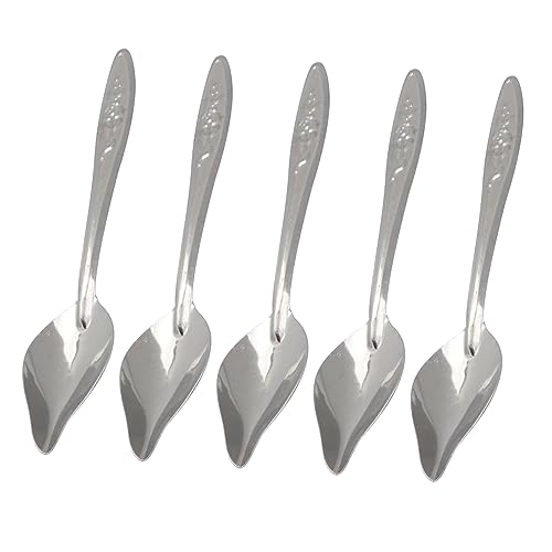 minkissy 5 stücke Vogel Fütterung Löffel Haustier Fütterung Spezielle Fepet Eding Scoop Vogel Löffel Edelstahl Vogel Futterspender Löffel Edelstahl Schaufel Vogel Papagei Löffel Liefert Baby Hand von minkissy