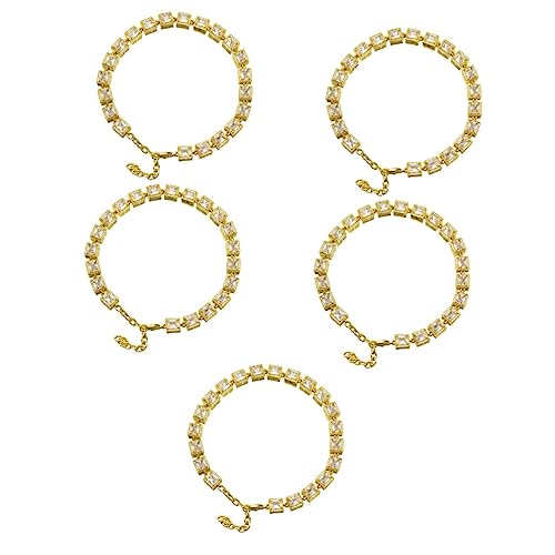 minkissy 5st Dekorative Hundekette Halsschmuck Für Hunde Dekorative Halskette Stilvolle Haustierkette Zarte Hundekette Hundehals Hund Goldkette Halsband Hund Halskette Fein Stahl von minkissy