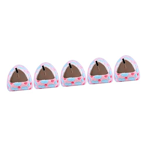 minkissy 5pcs Hamster Hängende Hängematte Hängende Hamster Bett Haustier Hängematte Häschen Bettwäsche Haustier Bettwäsche für Kleine Tiere Kleine Haustier Haus Winter Warm Hamster Bett Thermische von minkissy