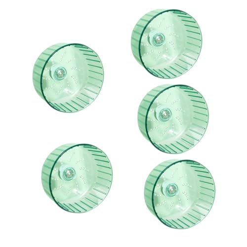 minkissy 5pcs Hamster Single Running Wheel Igel Wheel Hamster Accessories for Cages Hamster Exercise Gerbil Wheel Chinchilla Wheel Hamster Wheel ABS Resin Small Hamster Very Silent von minkissy