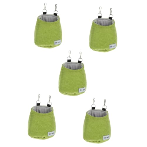 5pcs Sugar Glider Nest Baumwolle Nest Ratte Hängematte Kleintier Schlafsack Warm Hamster Versteck Gleiter Schlafsack Kleine Haustier Hängende Hängematte Plüsch Hängematte von minkissy