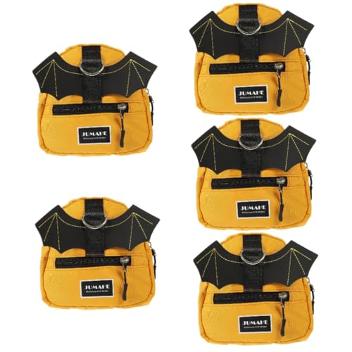 minkissy 5pcs dog backpack halloween pets wing costumes backpack for dogs puppy saddle backpack dog carrier sling pet backpack harness dog self backpack cat poop bag summer canvas travel von minkissy