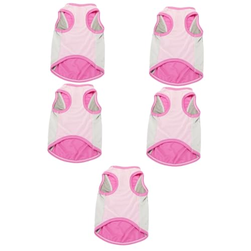 minkissy 5pcs pet cooling vest pet clothes dog vest trendy clothes dresses for summer dog cooling vest training cooling vest breathable cooling vest dog shirts the dog decorate kitten strap von minkissy