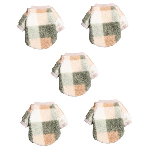 minkissy 5pcs pet plush clothes dog winter coat cat sweaters plush hamster costume winter hamster garment warm rabbit guinea pig costume winter rabbit clothes plush dog keep warm Roll plush von minkissy