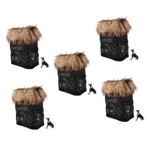 minkissy 5pcs warme hundejacke welpenmantel winddicht hundekleidung katzenjacke winter hundemantel kaltes wetter haustiere kostüm hundemäntel für kleine hunde winter hundejacke der hund warm halten von minkissy