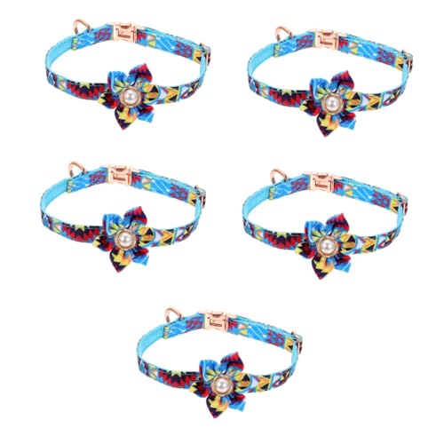 minkissy 5st Haustierhalsband Abreiß Für Haustiere Blumenhalsband Für Goldenes Katzenhalsband Verstellbares Welpenhalsband Fliege Nylon Katze Spielt Sommer Mädchen von minkissy