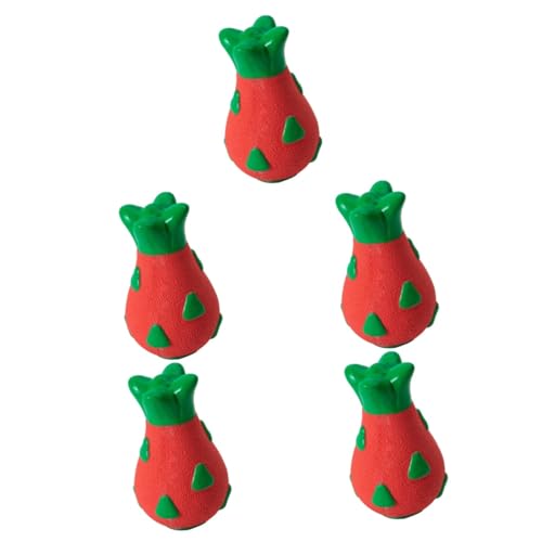 minkissy 5St Hundespielzeug Outdoor-Spielzeug fruchtförmiges molares Spielzeug Kauspielzeug für Hunde Spielzeuge Welpenspielzeug in Fruchtform lustiges Welpenspielzeug der Hund Hündchen trp von minkissy