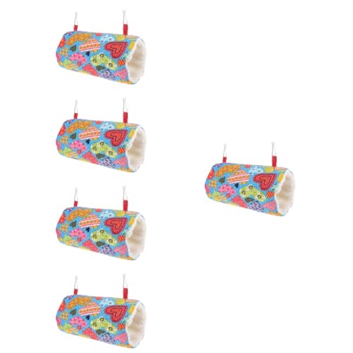 minkissy 5st Papageien-Tunnel-hängematte Spielzeug Plüsch Haustier Meerschweinchen von minkissy