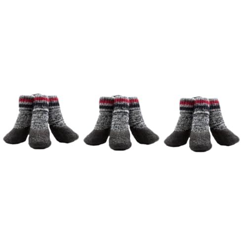 minkissy 6 Paar Welpensocken rutschfeste Hundesocken Hundesocken für kleine Hunde Socken für Katzen rutschfeste Socken für Hunde Chihuahua Hundestiefel Schuhsohlenschutz Anti-Rutsch Hundesocken von minkissy