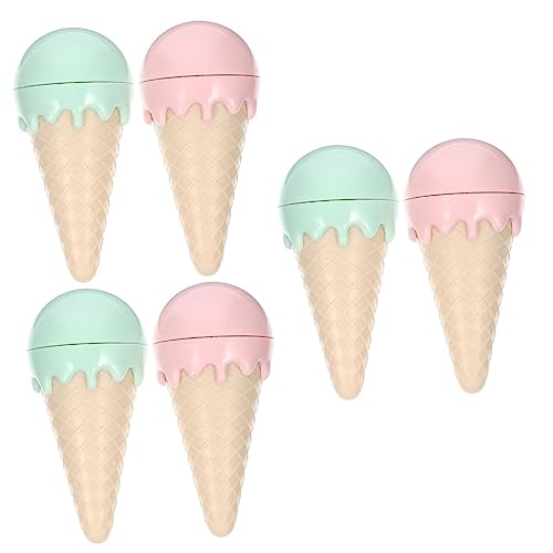 minkissy 6 Pcs Ice Cream Catnip cat toothbrush toy cat nip toys dental cat toys licking catnip lickable balls treats wall catnip lick kitten teething toys dj catnip Polygonum wood pet pp von minkissy