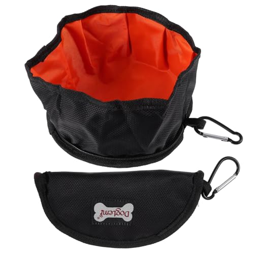 minkissy 6 Pcs Pet Hiking Accessories Dog Feeder Accessories Food Feeder Water Bowl Outdoor Hiking Bowl Dog Water Bottle Puppy Dog Bowls Pet Food Bowl Foldable Travel Tableware von minkissy