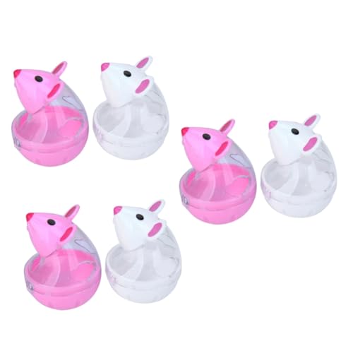 minkissy 6 Pcs Puzzle Feeders for Cats Treat Ball Mouse with Ball Cat Treats Cat Treat Dispenser Cat Treat Puzzle Food Puzzle Toys for Cats Cat Slow Feeder Cat Food Puzzle Cat Snacks 7c Pet von minkissy