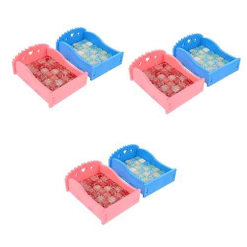 minkissy 6 Pcs hamgers sleeping pad Hamster Cooling plate Cooling Bed Board Guinea Pigs mat Practical Mat Crystal Pad hamsters coal mat cool mat mats for Cool Plate hamster nest von minkissy