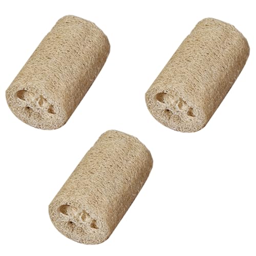 minkissy 6 Pcs luffa molar tablets Tooth Clelearning Tool dog chewing slice Non- Scratch brush luffa dental dog toy rabbit chew toys pet Teeth Care Molar Toy Bunny Chew Toys hamster wood von minkissy