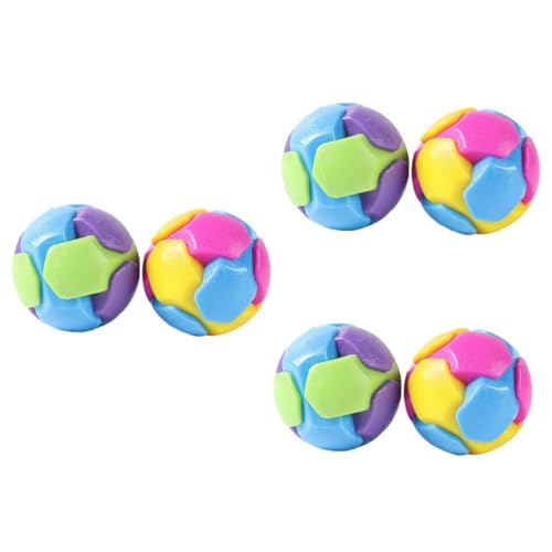 minkissy 6 STK Backenzaun-Ball Für Haustiere Spielzeug Bälle Für Hunde Interaktive Gummibälle Kauball Hundebälle Beißball Für Haustiere Backenzahn TPR Weichkleber Haustierzubehör von minkissy
