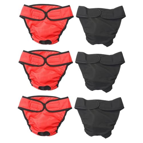 minkissy 6 STK Einweg-Slips Hygieneunterwäsche Für Hunde Pet Weibliche Hundehose Hundebauch Pet Körperliche Hose Doodlebone-Geschirr Klein Welpenwindel Hündin Junge Inkontinenzhose von minkissy