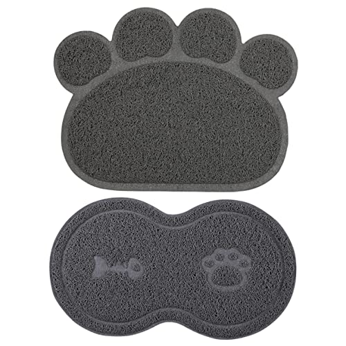 minkissy 6 STK Haustiermatte Bodenmatte Aus Silikon rutschfeste Matte Katze Fressnapf Pad Haustierfuttermatte Kleiner Hundewassernapf Trinknapfauflage Für Haustiere PVC Welpen Essensmatte von minkissy