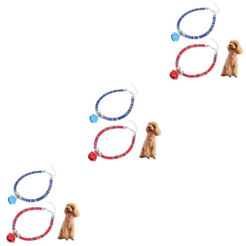 minkissy 6 STK Katzenhalsband Spielzeug für Kätzchen Weihnachtsdekoration Kätzchenhalsbänder verstellbares hundehalsband Haustier ethnische verstellbares Zubehör Spielzeugzubehör von minkissy