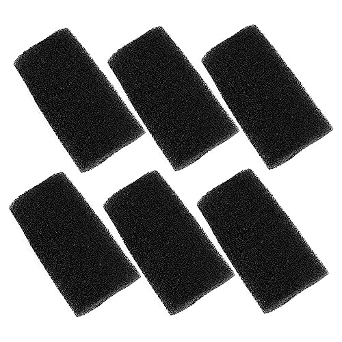 minkissy 6 Stück Aquarium Schwamm Aquarium Filter Ansaugschutz Aquarium Filter Ansaugabdeckung Aquarium Ansaugfilter Schwamm Fisch Tank Filter Schwamm Schwarz Sieb Schutz Aquarium Pumpe von minkissy