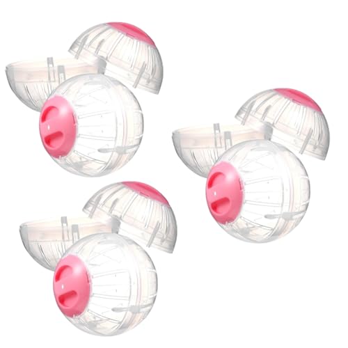 minkissy 6 Stück Hamster Sportball Hamster Zubehör für Käfige Hamsterball 25,4 cm Meerschweinchen Ball Rennmaus Rad Hamster Spielzeug Hamster Rad Chinchilla Ball Fitness Kunststoff Haustier Trainer von minkissy