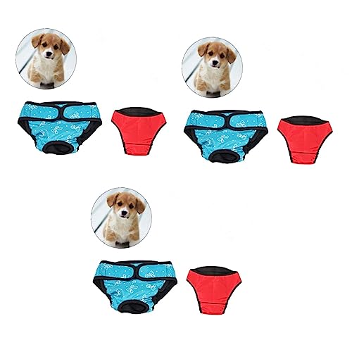 minkissy 6 Stück Windeln für Hunde, physiologische Hosen, Menstruationshosen von minkissy