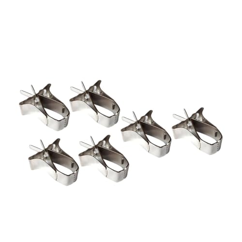 minkissy 6pcs Obst Clip Papagei Käfig Gemüse Clips Papagei Käfig Obst Halter Vogelkäfig Zubehör Vogelkäfig Futterhalter Clips Vögel Lebensmittel Ständer Haushalt Edelstahl Cuttlebone von minkissy