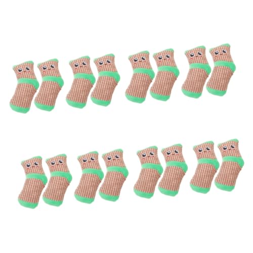 minkissy 8 Paar Spielzeug Outdoor Spielsets Aggressive Kauer Vokalisieren Hund Quietschende Socken Haustiere Cartoon Socken Welpe Hund Diversion Socke Cartoon Quietschende Socken Haustier Socken von minkissy