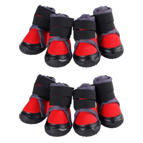 minkissy 8 STK Haustier Warme Schuhe Haustierschuhe Outdoor-Schuhe Für Hunde Hund Warme Schuhe Outdoor-Schuhe Für Haustiere Draussen von minkissy