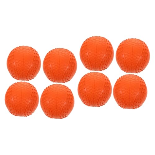 minkissy 8 STK Hundeball aus Gummi Bälle für Hunde Beißspielzeug für Hunde Hundespielzeug Gummibälle Spielzeuge Hundebälle für mittelgroße Hunde Hunde-Aktivitätsspielzeug Sport der Hund von minkissy