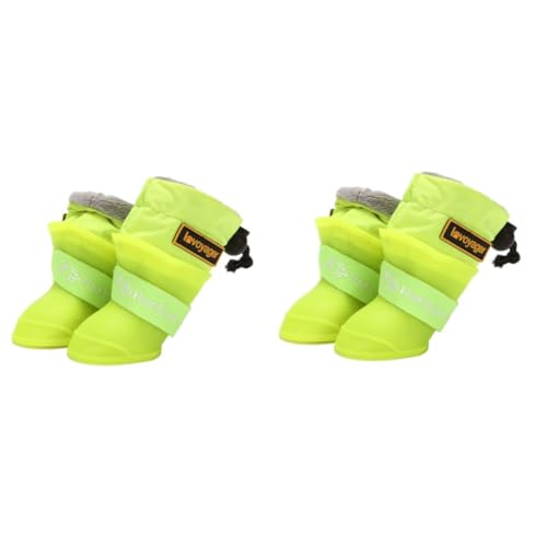 minkissy Haustierstiefel 8 STK wasserdichte Regenstiefel Für Haustiere Hundeschuhe Kieselgel Der Hund Hundestiefel von minkissy