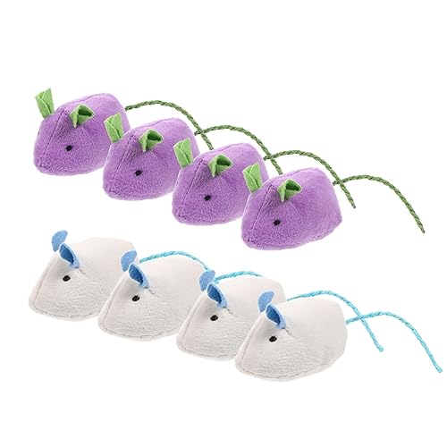 minkissy 8pcs simulation mouse toy stuffed toy soft toy scrump plush mha plush stuffed cat toy sully plush Pet Toys for realistic mouse cat toy cat toys realistic mouse toy pole catnip von minkissy