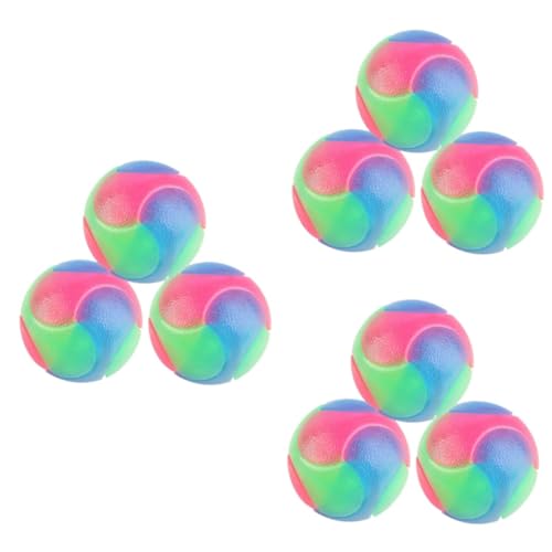 minkissy 9 Pcs Dogman Toys Pet Toys Chew Toys for Dogs Dog Chew Balls Dog Chew Toys Pet Chew Tennis Ball Colorful Ball von minkissy