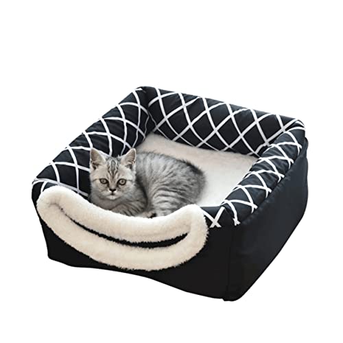 minkissy Animal Polster haustierbett cat Furniture katzenbetten hundehölenbett kaufestes hundebett Zwinger Matten Hundesofa Haustier-Schlafbett Katzenhausbett Vier Jahreszeiten Katzennest von minkissy