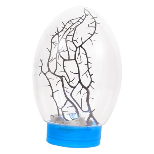 minkissy Aquarium Mit Led-licht Kleines Goldfischbecken Kleines Led-Aquarium Garnelen Ökosystem Ecosphere Geschlossenes Ökosystem Desktop-Aquarium Plastik Schreibtisch Rotieren Eco-Flasche von minkissy