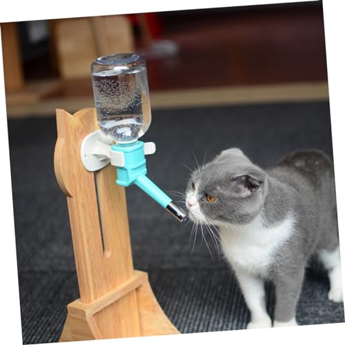 minkissy Automatischer Wasserspender für Hunde Meerschweinchen Wasserflasche Holz Selbst Katze Wasserspender Hund Wasserflasche Spender Hund Hängende Trinkbrunnen Rack Hundekäfig von minkissy