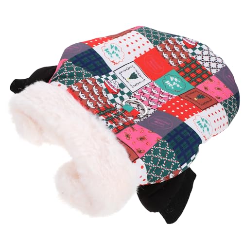 minkissy Baumwollmantel Für Hunde Weihnachten Deko Warme Welpenkleidung Kätzchenkleidung Kleidung Für Hunde Weihnachts-hundepullover Geschenk Welpenmantel Polyester Requisiten Haustier Hund von minkissy