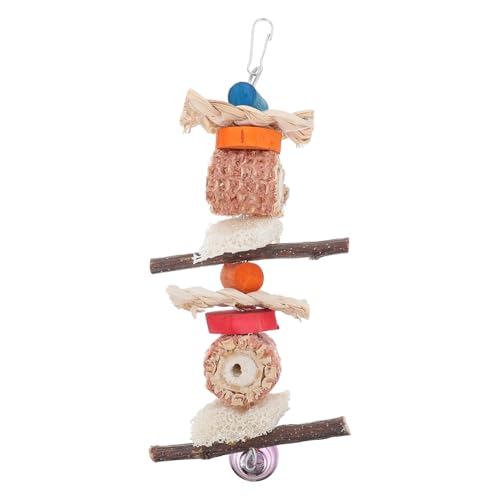 minkissy Bird Chew Toy Toys for Birds Wood Toys Chew Toys Bird Toys Sittich Bird Cage Cockatiel Toys Bird Cages for Cockatiels Sittich Toys Birds Toys Bird Swing Wooden Papagei Accessories von minkissy