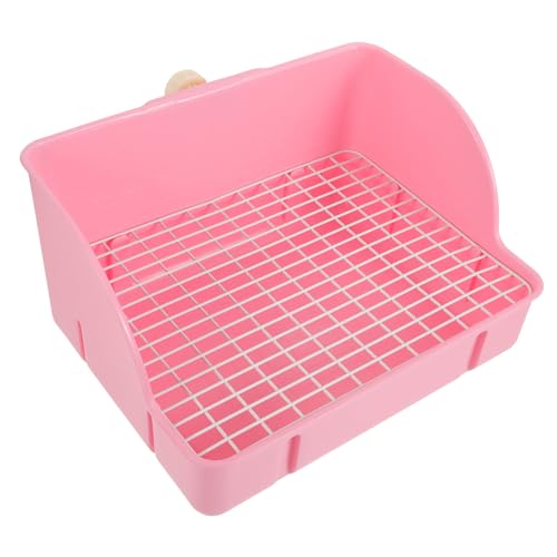 minkissy Box Haustiertoilette Kleintierstreu Meerschweinchen Töpfchen Rattenstreu Haustierstreu Becken Toilette für Katzen Kleintiertoilette Haustierkäfig Katzentraining Toilette Hamster Big Rabbit von minkissy