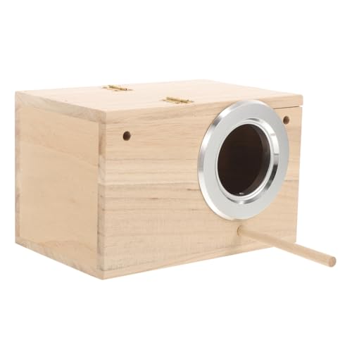 minkissy Sittich Nistkasten für Vögel Holz Vogelhaus Warm Box für Outdoor Decor von minkissy