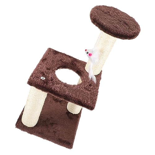 minkissy Cat Climbing Frame Cat Scratching Board Toys Decorative Kitten Scratcher Adorable Kitten Scratcher Scratcher Scratching Pole Tree for Cat Daily Use Cat Scratcher Indoor Pet Flannel von minkissy