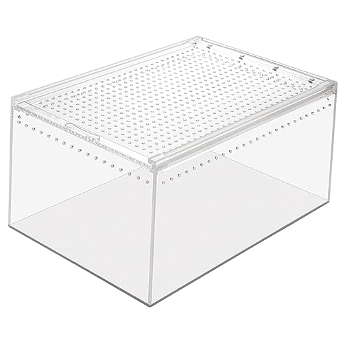 minkissy Futterbox Für Reptilien Gehäuse Kletterbox Für Haustiere Acryl Klein von minkissy