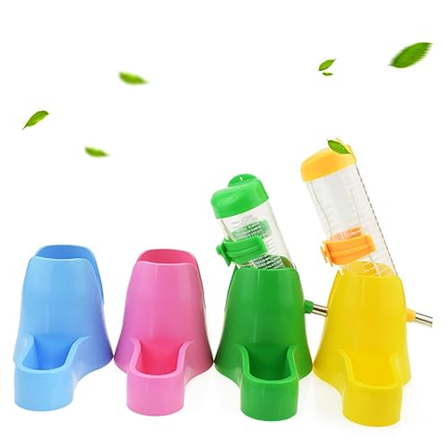 minkissy Futternapf für Kaninchen Häschen-Feeder Trinkbrunnen Wasserzufuhr Wasserbehälter Hasenfutternapf klein Haustier Hamster Ball Wasserflasche Kaninchenfutter Zubehör Wasserspender von minkissy