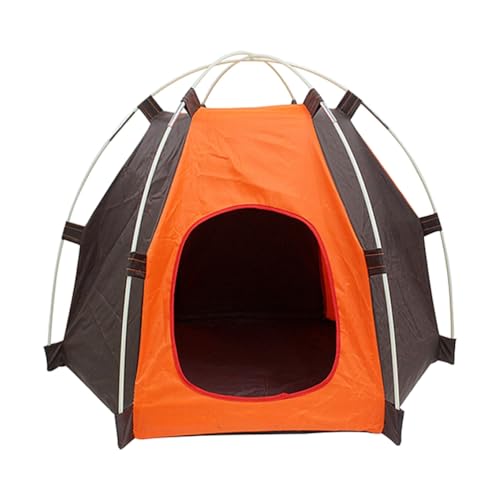 minkissy Hundehütte Indoor - Haustierzelt Zwinger Außen Hundehütte Indoor Hundehaus Hundezelt Bett Hundehaus Hundehütte Hundehütte Haustier Campingzelt 53 x 70 x 55 cm von minkissy