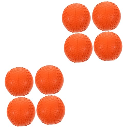 minkissy Gummi-Hundebälle für mittelgroße Hunde, Leckerli-Ball, Hundespielzeug, Outdoor-Hundebälle, Outdoor-Spielzeug, Ball zum Zahnen, kleine Hundespielzeuge, Ball für Hunde, Sportball, Haustier, 8 von minkissy