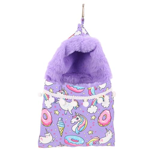 minkissy Hamster Hamster hängematte Hamster häuschen Tragetasche für Haustiere Kleiner Schlafsack für Haustiere Lebewesen Mantel Hamsterbett Rattenhängematte Käfig von minkissy