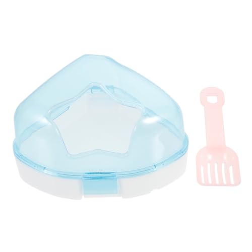 minkissy Hamster-badewannen-Bidet Kleines Haustier Wc Kleintier Sand Hamster Villa Meerschweinchen Badehaus Hamster Ecktoilette Hamster Box Hamster Bad Behälter Badeprodukte Sand Graben Abs von minkissy