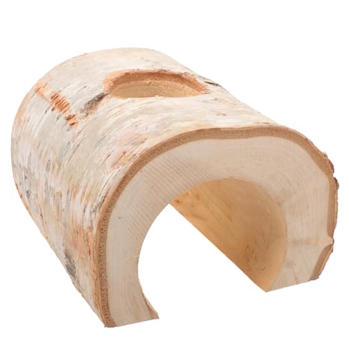 minkissy Hamsterbaumtunnel Hamsterbrücke Spielzeug Atmungsaktives Hamsterversteck Hamstertunnellabyrinth Hamsterversteck Aus Holz Meerschweinchen-versteck Hölzern Eichhörnchen Tier 15c von minkissy