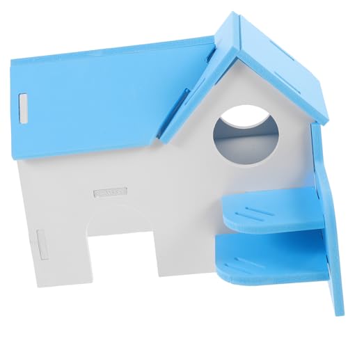 minkissy Hamsterhaus Versteckhaus Meerschweinchen-versteckhaus Rattenhaus Leiter Umweltfreundliches PVC-Spielzeug von minkissy